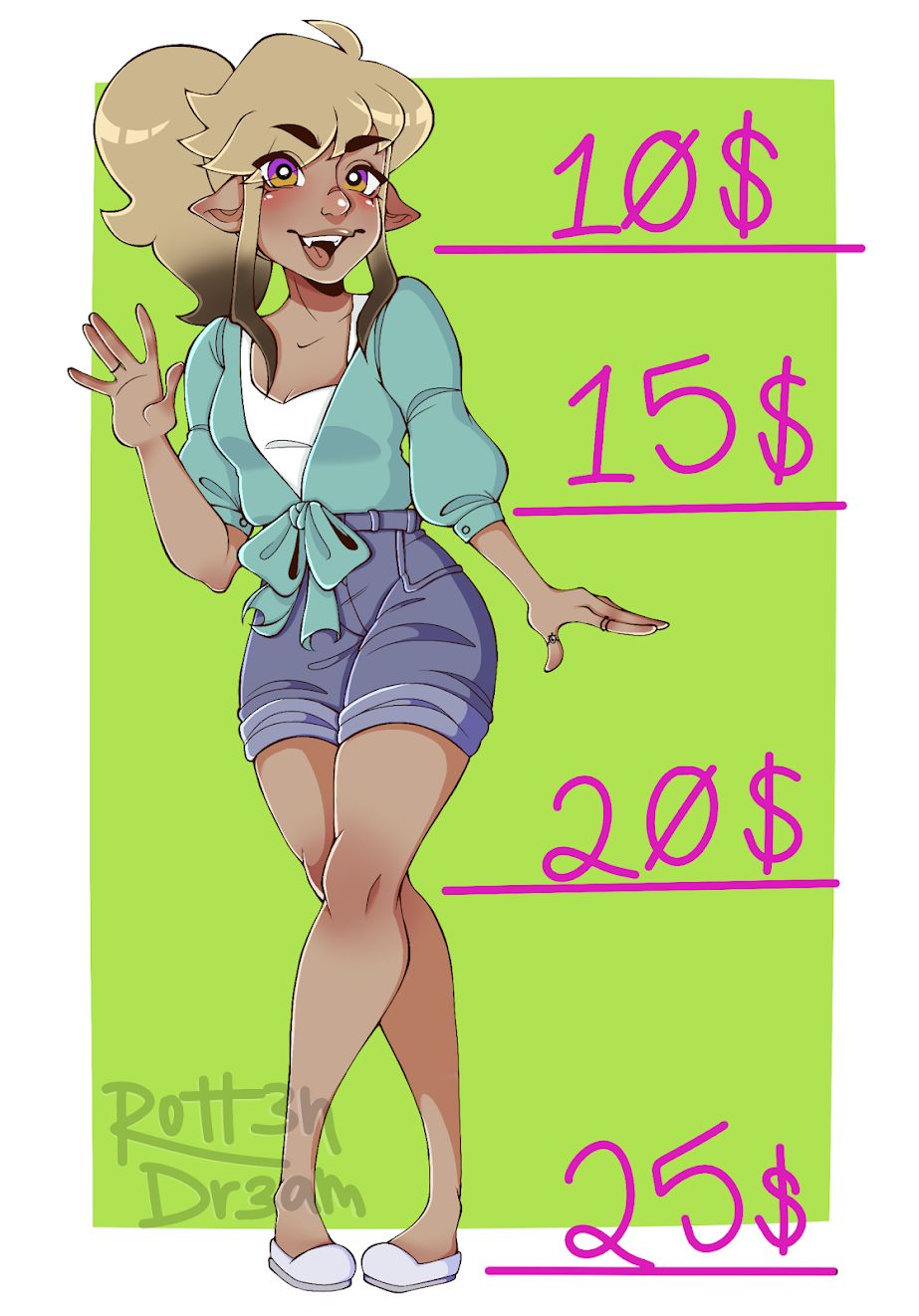 commission sheet